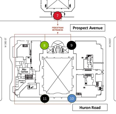 Prospect Avenue door closures effective September 9, 2024